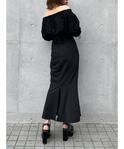 ENVYM（アンビー）の「レースアップマーメイドＳＫ（スカート・レディース・ブラック/ベージュ・FREE）」の20枚目の写真