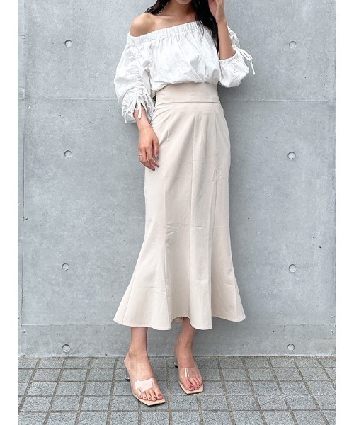 ENVYM（アンビー）の「レースアップマーメイドＳＫ（スカート・レディース・ブラック/ベージュ・FREE）」の8枚目の写真