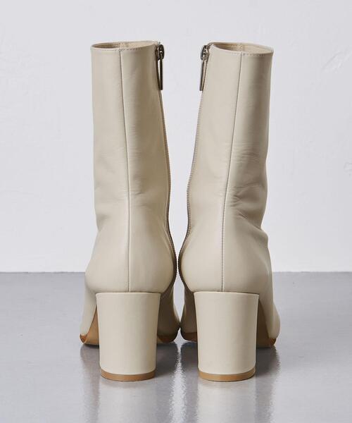 UNITED ARROWS（ユナイテッドアローズ）の「ビッグスクエア ブーツ（ブーツ・レディース・ブラック/オフホワイト・35/36/37h/36h/35h/37/38）」の14枚目の写真