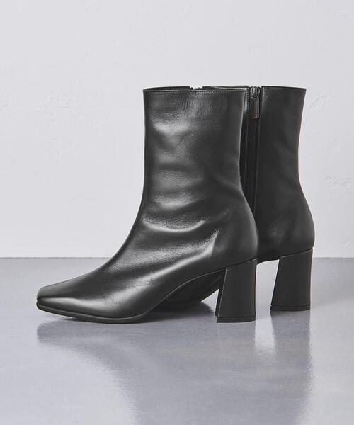 UNITED ARROWS（ユナイテッドアローズ）の「ビッグスクエア ブーツ（ブーツ・レディース・ブラック/オフホワイト・35/36/37h/36h/35h/37/38）」の13枚目の写真