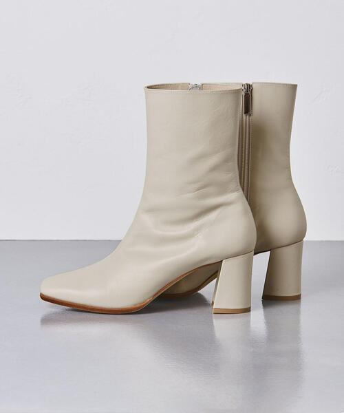 UNITED ARROWS（ユナイテッドアローズ）の「ビッグスクエア ブーツ（ブーツ・レディース・ブラック/オフホワイト・35/36/37h/36h/35h/37/38）」の12枚目の写真