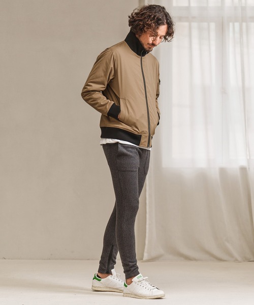 Magine（マージン）の「mj8743- THINSULATE STAND COLLAR MA-1 ジャケット（MA-1・メンズ・ブラック/オリーブ/ベージュ・48/46/44）」の12枚目の写真