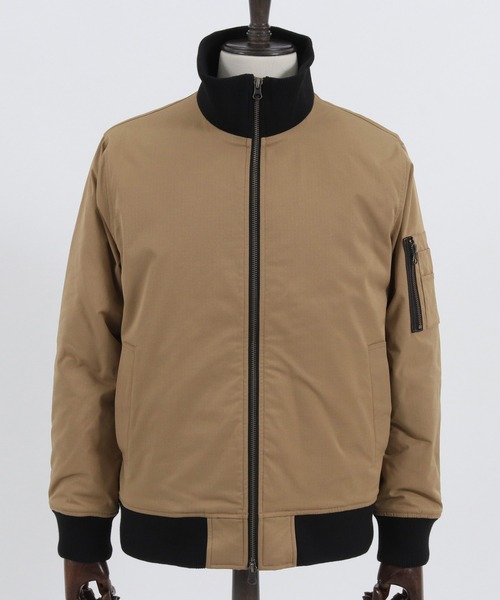 Magine（マージン）の「mj8743- THINSULATE STAND COLLAR MA-1 ジャケット（MA-1・メンズ・ブラック/オリーブ/ベージュ・48/46/44）」の13枚目の写真