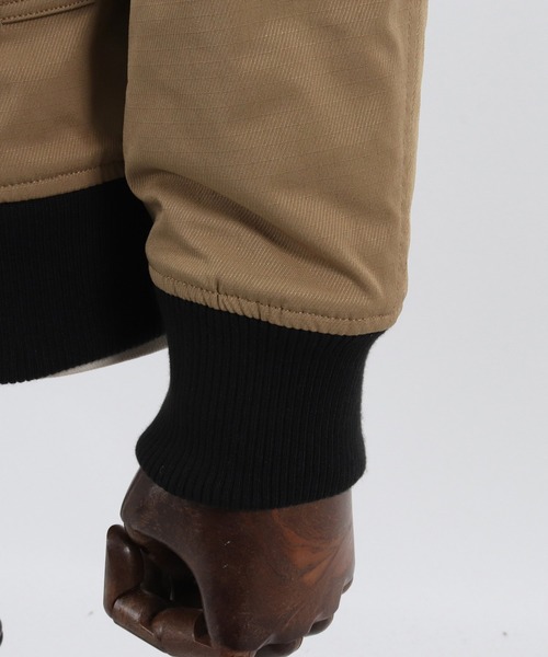 Magine（マージン）の「mj8743- THINSULATE STAND COLLAR MA-1 ジャケット（MA-1・メンズ・ブラック/オリーブ/ベージュ・48/46/44）」の20枚目の写真