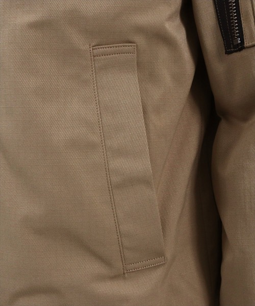 Magine（マージン）の「mj8743- THINSULATE STAND COLLAR MA-1 ジャケット（MA-1・メンズ・ブラック/オリーブ/ベージュ・48/46/44）」の17枚目の写真