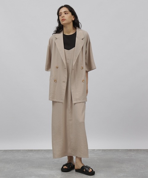 LAKOLE（ラコレ）の「クレープキャミワンピース[セットアップ対応] / 353988（ワンピース・レディース・サンドグレー/スモーク/ライトブラウン・SMALL/MEDIUM）」の12枚目の写真