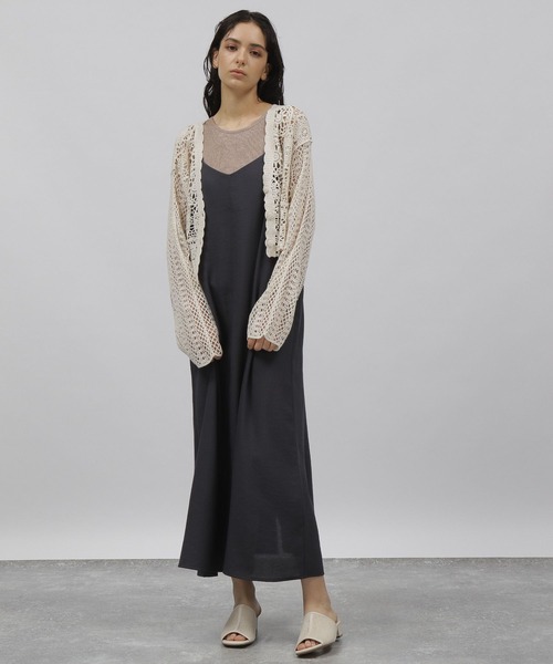 LAKOLE（ラコレ）の「クレープキャミワンピース[セットアップ対応] / 353988（ワンピース・レディース・サンドグレー/スモーク/ライトブラウン・SMALL/MEDIUM）」の19枚目の写真