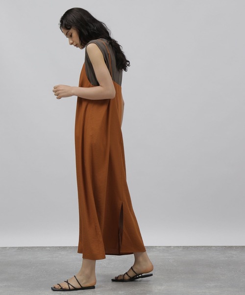 LAKOLE（ラコレ）の「クレープキャミワンピース[セットアップ対応] / 353988（ワンピース・レディース・サンドグレー/スモーク/ライトブラウン・SMALL/MEDIUM）」の15枚目の写真