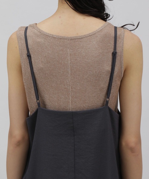 LAKOLE（ラコレ）の「クレープキャミワンピース[セットアップ対応] / 353988（ワンピース・レディース・サンドグレー/スモーク/ライトブラウン・SMALL/MEDIUM）」の14枚目の写真