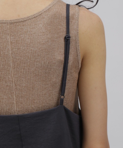 LAKOLE（ラコレ）の「クレープキャミワンピース[セットアップ対応] / 353988（ワンピース・レディース・サンドグレー/スモーク/ライトブラウン・SMALL/MEDIUM）」の11枚目の写真