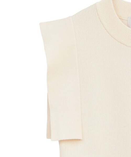 CLANE(クラネ)の「【CLANE/クラネ】SQUARE SLEEVE KNIT TOPS/スクエアスリーブニットトップス 13106-2012(Tシャツ/カットソー・レディース・ホワイト/ブラック/ブラウン/グリーン・1)」の5枚目の写真