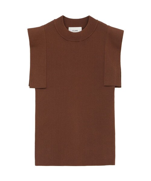 CLANE(クラネ)の「【CLANE/クラネ】SQUARE SLEEVE KNIT TOPS/スクエアスリーブニットトップス 13106-2012(Tシャツ/カットソー・レディース・ホワイト/ブラック/ブラウン/グリーン・1)」の3枚目の写真