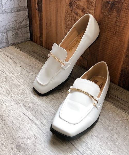 Noubel Voug Relax（ヌーベルヴォーグリラックス）の「ゴールドビットローファー（ローファー・レディース・ホワイト/ブラック/ダークブラウン・S/M/L/LL/3L）」の10枚目の写真