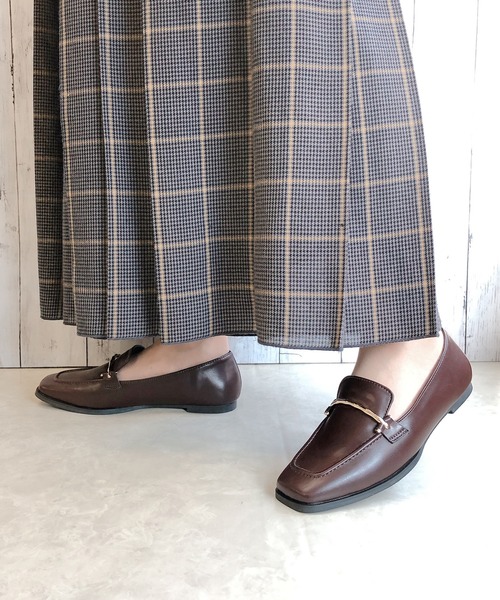 Noubel Voug Relax（ヌーベルヴォーグリラックス）の「ゴールドビットローファー（ローファー・レディース・ホワイト/ブラック/ダークブラウン・S/M/L/LL/3L）」の18枚目の写真