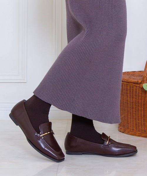 Noubel Voug Relax（ヌーベルヴォーグリラックス）の「ゴールドビットローファー（ローファー・レディース・ホワイト/ブラック/ダークブラウン・S/M/L/LL/3L）」の20枚目の写真