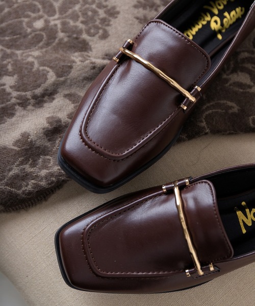 Noubel Voug Relax（ヌーベルヴォーグリラックス）の「ゴールドビットローファー（ローファー・レディース・ホワイト/ブラック/ダークブラウン・S/M/L/LL/3L）」の21枚目の写真