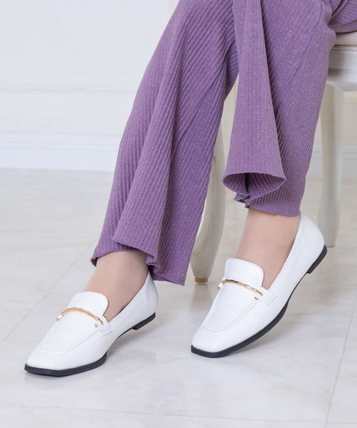 Noubel Voug Relax（ヌーベルヴォーグリラックス）の「ゴールドビットローファー（ローファー・レディース・ホワイト/ブラック/ダークブラウン・S/M/L/LL/3L）」の22枚目の写真