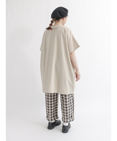 Samansa Mos2（サマンサ モスモス）の「杢バスクベレー帽（ハンチング/ベレー帽・レディース・ブラック/オレンジ/モカ・ﾌﾘ-）」の4枚目の写真