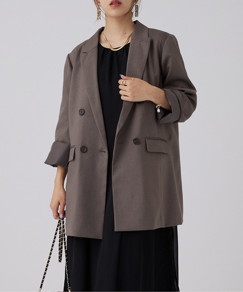 ダブルブレストテーラードジャケット
