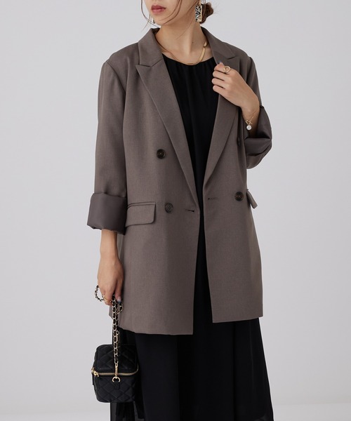 ダブルブレストテーラードジャケット