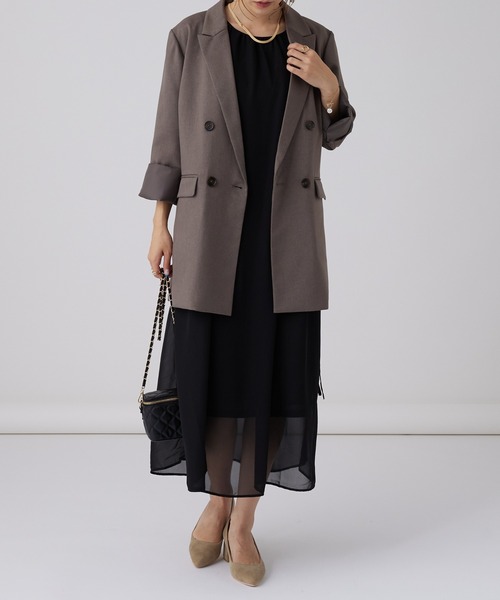 ダブルブレストテーラードジャケット