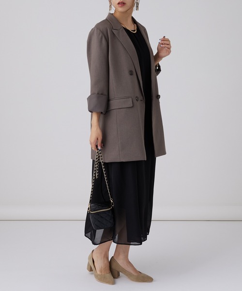 ダブルブレストテーラードジャケット