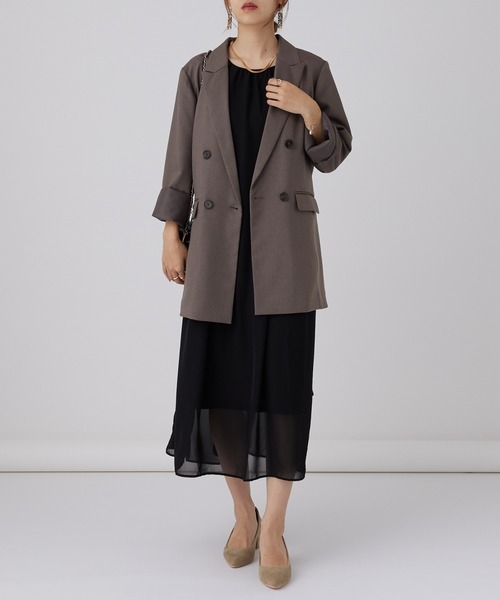 ダブルブレストテーラードジャケット