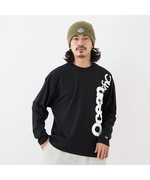 Ocean Pacific(オーシャンパシフィック)の「Ocean Pacific/オーシャンパシフィック Tシャツ 長袖 シャツ フロントビッグロゴ トップス ロンT(Tシャツ/カットソー・レディース・ヘザーグレー/ブラック/ネイビー/ホワイト/ピンク・L/M/XL)」の3枚目の写真