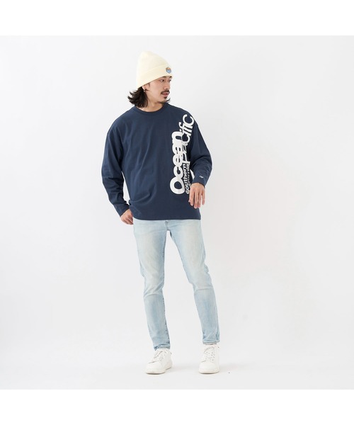 Ocean Pacific(オーシャンパシフィック)の「Ocean Pacific/オーシャンパシフィック Tシャツ 長袖 シャツ フロントビッグロゴ トップス ロンT(Tシャツ/カットソー・レディース・ヘザーグレー/ブラック/ネイビー/ホワイト/ピンク・L/M/XL)」の11枚目の写真