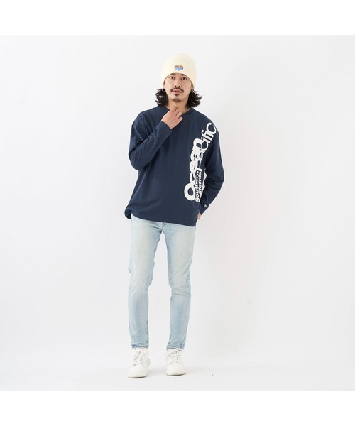 Ocean Pacific(オーシャンパシフィック)の「Ocean Pacific/オーシャンパシフィック Tシャツ 長袖 シャツ フロントビッグロゴ トップス ロンT(Tシャツ/カットソー・レディース・ヘザーグレー/ブラック/ネイビー/ホワイト/ピンク・L/M/XL)」の12枚目の写真