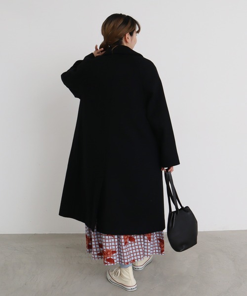 bulle de savon（ビュルデサボン）の「Super100　ステンコート（ステンカラーコート・レディース・ベージュ/マスタード/ブラック・FREE）」の20枚目の写真