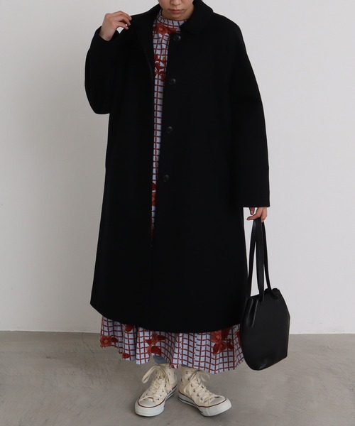 bulle de savon（ビュルデサボン）の「Super100　ステンコート（ステンカラーコート・レディース・ベージュ/マスタード/ブラック・FREE）」の19枚目の写真