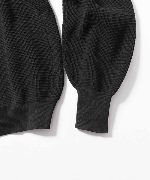 THOUSAND MILE（サウザンドマイル）の「THOUSAND MILE/サウザンドマイル FEATHER KNIT CREW NECK ニット オーバーサイズ ラグラン クルーニット（ニット/セーター・メンズ・ダークブルー/グレー/ブラック・L/XL/M）」の8枚目の写真