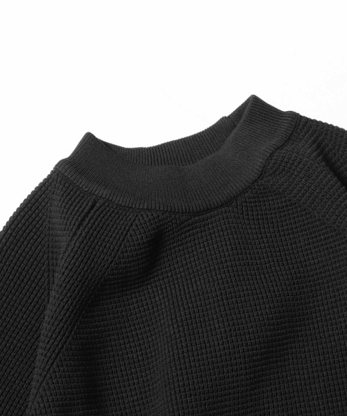 THOUSAND MILE（サウザンドマイル）の「THOUSAND MILE/サウザンドマイル FEATHER KNIT CREW NECK ニット オーバーサイズ ラグラン クルーニット（ニット/セーター・メンズ・ダークブルー/グレー/ブラック・L/XL/M）」の6枚目の写真