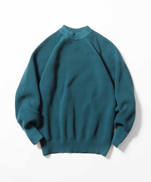 THOUSAND MILE（サウザンドマイル）の「THOUSAND MILE/サウザンドマイル FEATHER KNIT CREW NECK ニット オーバーサイズ ラグラン クルーニット（ニット/セーター・メンズ・ダークブルー/グレー/ブラック・L/XL/M）」の12枚目の写真