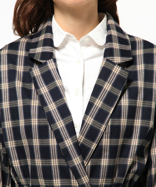 Kastane（カスタネ）の「【Kastane】テーラーガウン（その他アウター・レディース・ネイビー・FREE）」の5枚目の写真