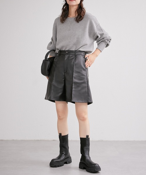 CIAOPANIC TYPY（チャオパニックティピー）の「ピンタックショートパンツ（その他パンツ・レディース・ブラック/ベージュ/ブラウン・ONE SIZE）」の10枚目の写真