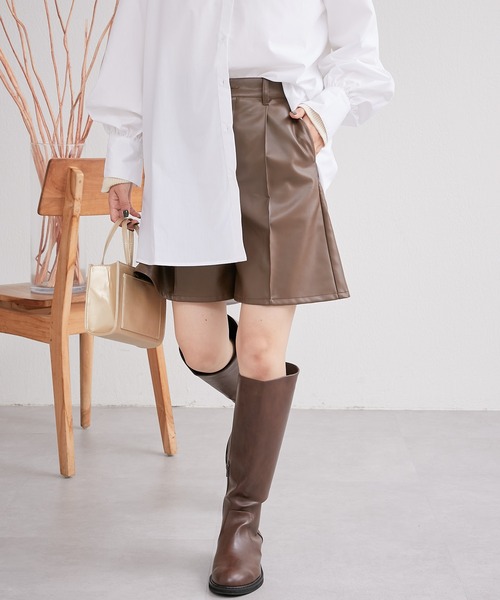 CIAOPANIC TYPY（チャオパニックティピー）の「ピンタックショートパンツ（その他パンツ・レディース・ブラック/ベージュ/ブラウン・ONE SIZE）」の17枚目の写真