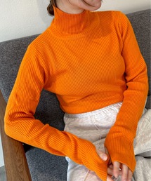 feepur | 【ハンドウォッシャブル】プチハイネックカラーリブニット(ニット/セーター)