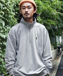 U.S. POLO ASSN. / ユーエスポロアッスン 別注 コラボ オーバーサイズ ハーフジップ 裏毛 スウェット トレーナー