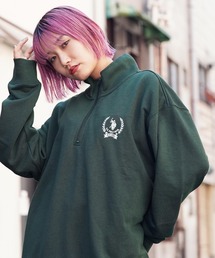 U.S. POLO ASSN. / ユーエスポロアッスン 別注 コラボ オーバーサイズ ハーフジップ 裏毛 スウェット トレーナー