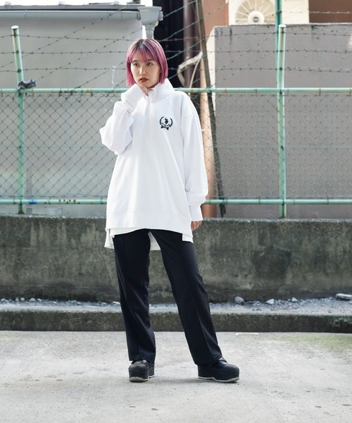 U.S. POLO ASSN.(ユーエスポロアッスン)の「U.S. POLO ASSN. / ユーエスポロアッスン 別注 コラボ オーバーサイズ ハーフジップ 裏毛 スウェット トレーナー(スウェット・メンズ・ブルー系その他/ホワイト系その他2/ブラック系その他2/グレー系その他2/グレー系その他3/グレー系その他4/グリーン系その他2/ブルー系その他2/ホワイト系その他/ブラック系その他/グレー系その他/グリーン系その他・MEDIUM/LARGE/X-LARGE)」の22枚目の写真