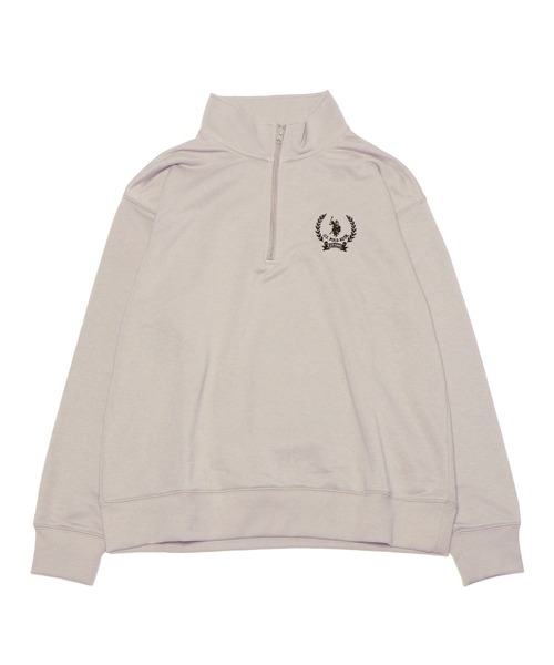 U.S. POLO ASSN.(ユーエスポロアッスン)の「U.S. POLO ASSN. / ユーエスポロアッスン 別注 コラボ オーバーサイズ ハーフジップ 裏毛 スウェット トレーナー(スウェット・メンズ・ブルー系その他/ホワイト系その他2/ブラック系その他2/グレー系その他2/グレー系その他3/グレー系その他4/グリーン系その他2/ブルー系その他2/ホワイト系その他/ブラック系その他/グレー系その他/グリーン系その他・MEDIUM/LARGE/X-LARGE)」の16枚目の写真