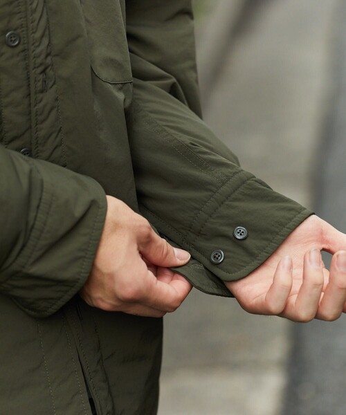 HINSON（ヒンソン）の「HINSON/ヒンソン 中綿 キルトシャツブルゾン（ブルゾン・メンズ・ブラック/チャコール/モスグリーン・MEDIUM/LARGE）」の11枚目の写真