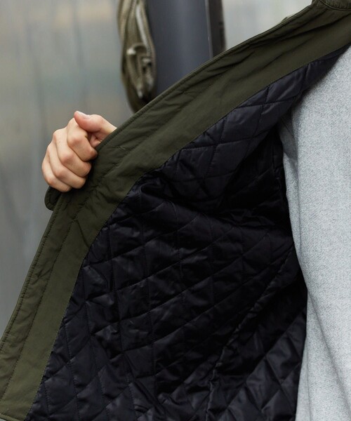 HINSON（ヒンソン）の「HINSON/ヒンソン 中綿 キルトシャツブルゾン（ブルゾン・メンズ・ブラック/チャコール/モスグリーン・MEDIUM/LARGE）」の15枚目の写真