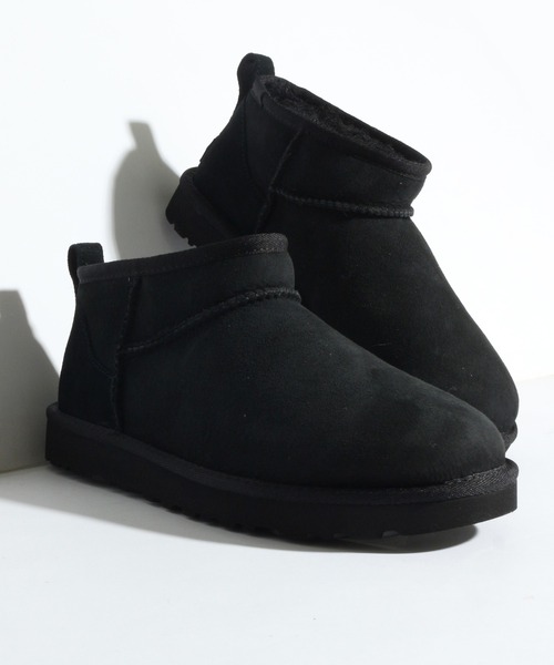 UGG（アグ）の「【UGG/アグ】CLASSIC ULTRA MINI/クラシックウルトラミニ（ブーツ・レディース・ブラック/グレー/オリーブ・5/6/7/8）」の2枚目の写真