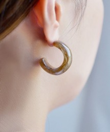 F&D : アクリルカールカラーピアス