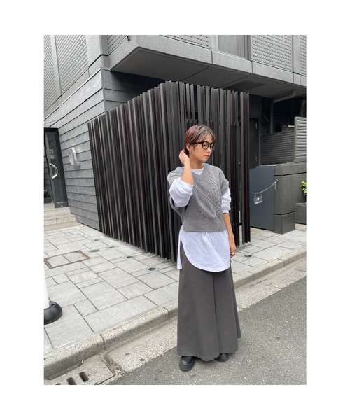 BLACK BY MOUSSY（ブラックバイマウジー）の「cable knit vest