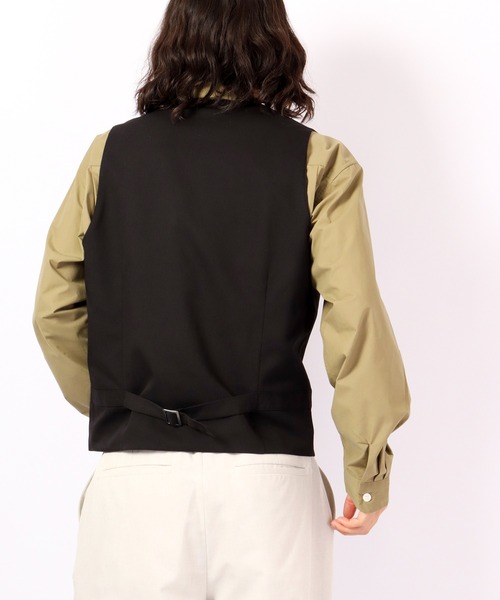 FUNALIVE（ファンアライブ）の「Enjouemen T/Rジレベスト（スーツベスト・メンズ・チャコールグレー/ブラック・L/M/LL/S）」の5枚目の写真