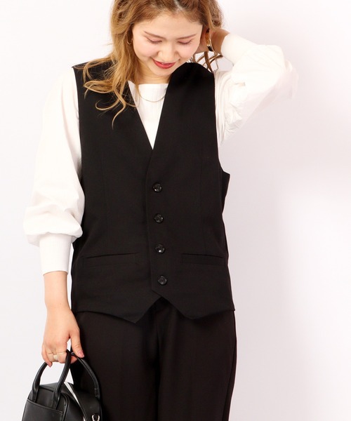 FUNALIVE（ファンアライブ）の「Enjouemen T/Rジレベスト（スーツベスト・メンズ・チャコールグレー/ブラック・L/M/LL/S）」の8枚目の写真